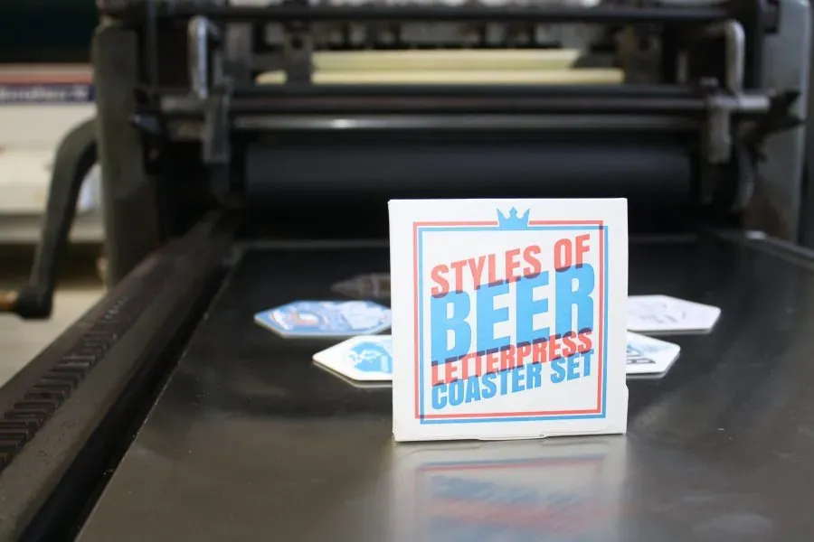 Letterpress printed work by Laughing Owl Press