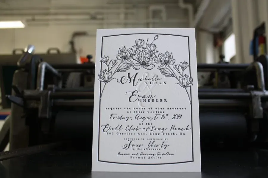 Letterpress printed work by Laughing Owl Press
