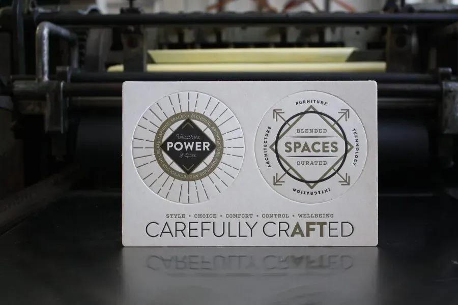 Letterpress printed work by Laughing Owl Press