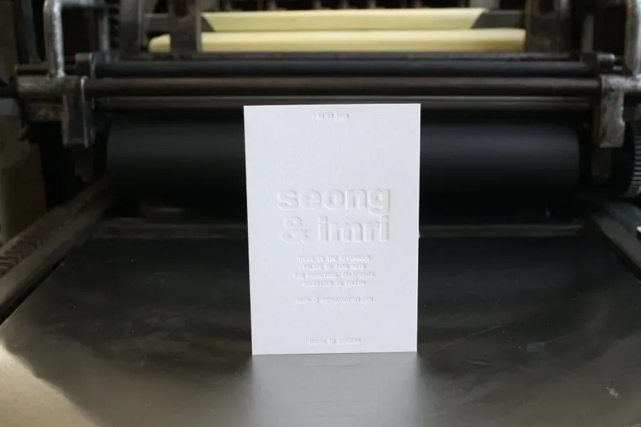 Letterpress printed work by Laughing Owl Press