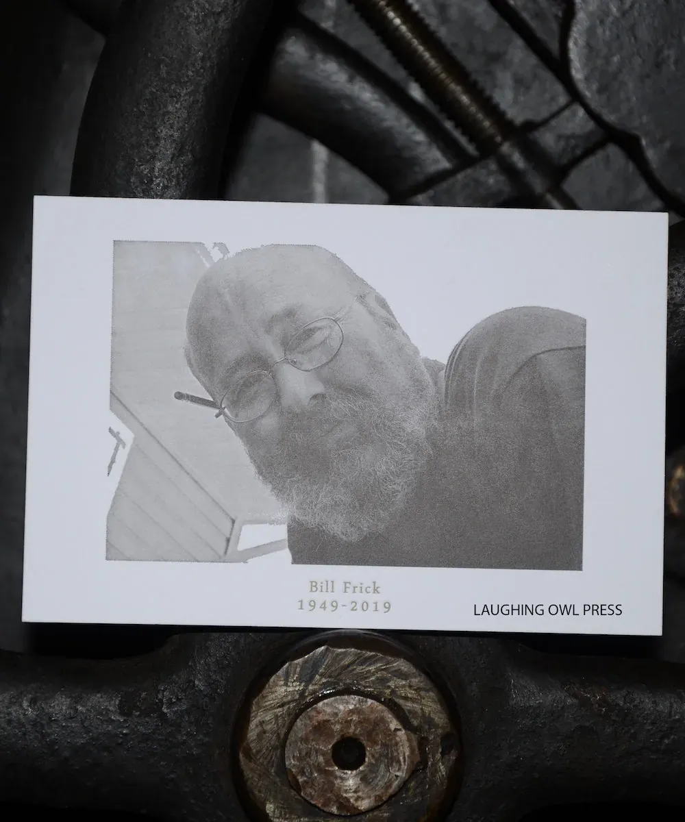 Letterpress printed work by Laughing Owl Press