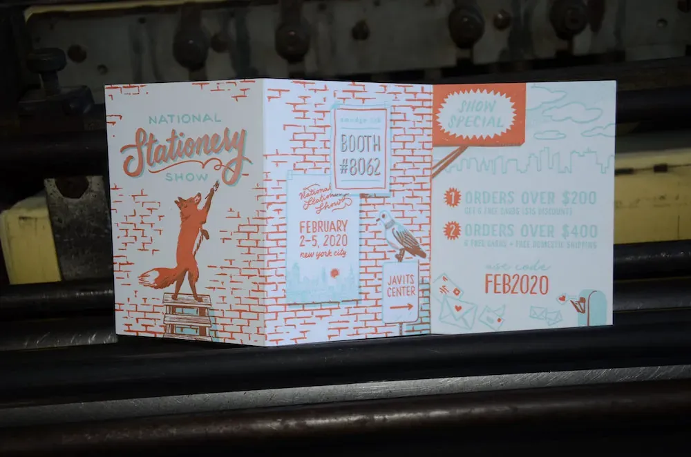 Letterpress printed work by Smudge Ink